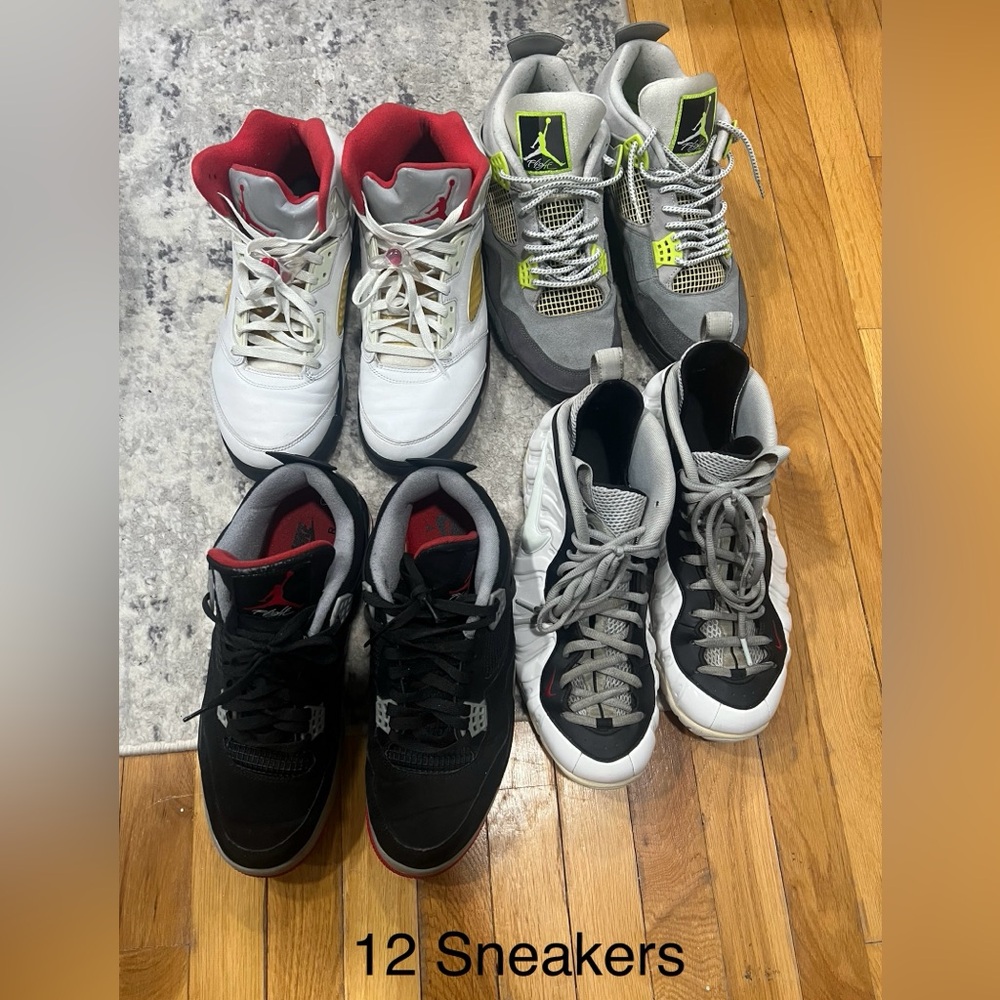 Various Men’s size 11.5 and 12 sneakers. No boxes.